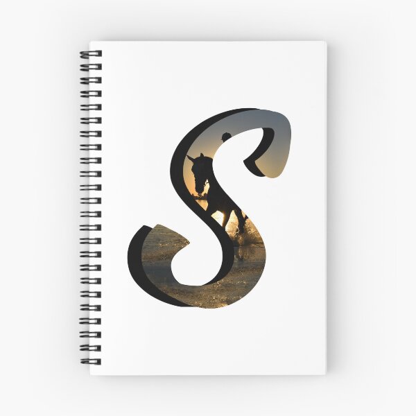 Item preview, Letter S Monogram Script Initial Horseback Riding Variant  designed and sold by quirkycounselor.