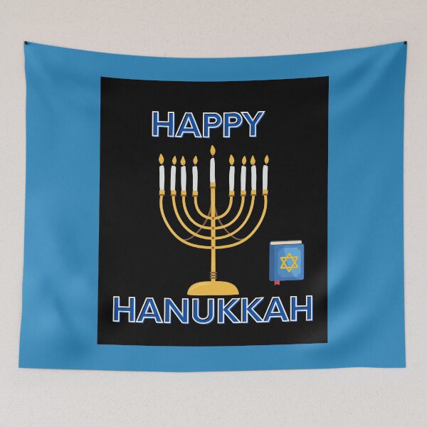 Item preview, Happy Hanukkah Menorah Torah design Gifts for the holidays designed and sold by Victornewyork.