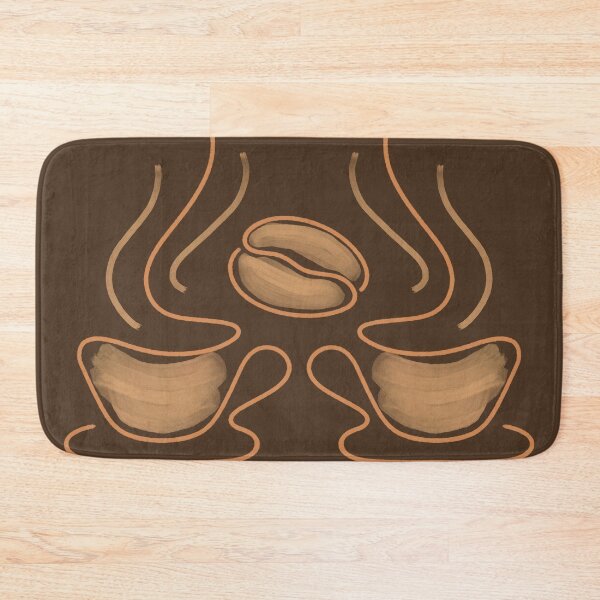 Item preview, Coffee Cup and Beans Line Art Brown designed and sold by iamKaye.