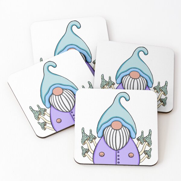 Item preview, Gnome with Mushrooms designed and sold by ClydescopeCreat.