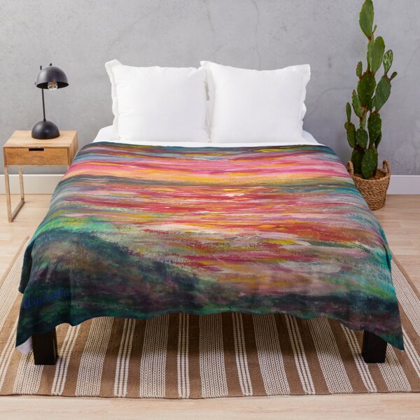 Item preview, Stunning Sunset Over Colorful Water Painting designed and sold by Aryxaba.
