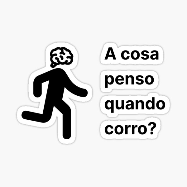 A cosa penso quando corro Sticker