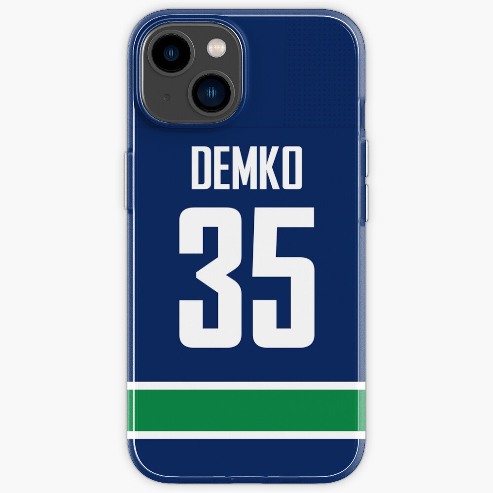 "Vancouver Canucks Thatcher Demko Home Jersey Back Phone Case" iPhone