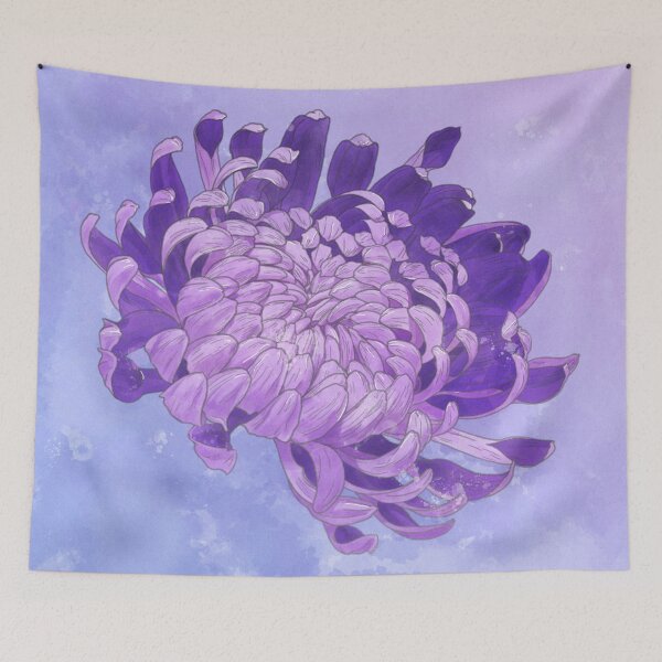 Item preview, Pink and Purple Chrysanthemum Flower designed and sold by Perunika305.