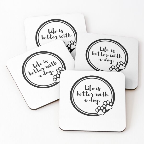 Item preview, life is better with a dog designed and sold by carolineartshop.