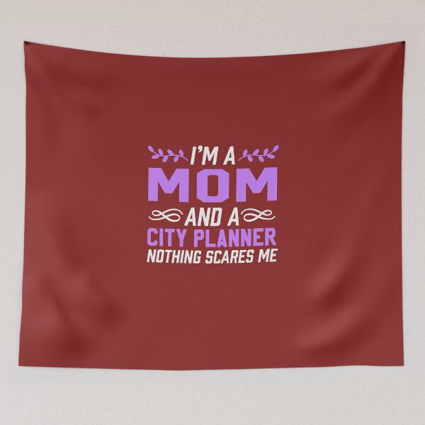Item preview, I'm A Mom & City Planner Nothing Scares Me  designed and sold by AlwaysAwesome.