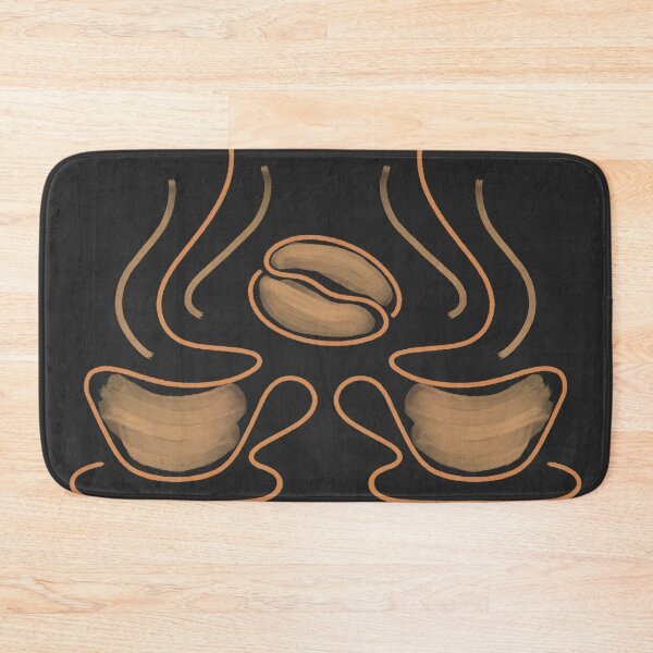 Item preview, Coffee Cup and Beans Line Art Black designed and sold by iamKaye.