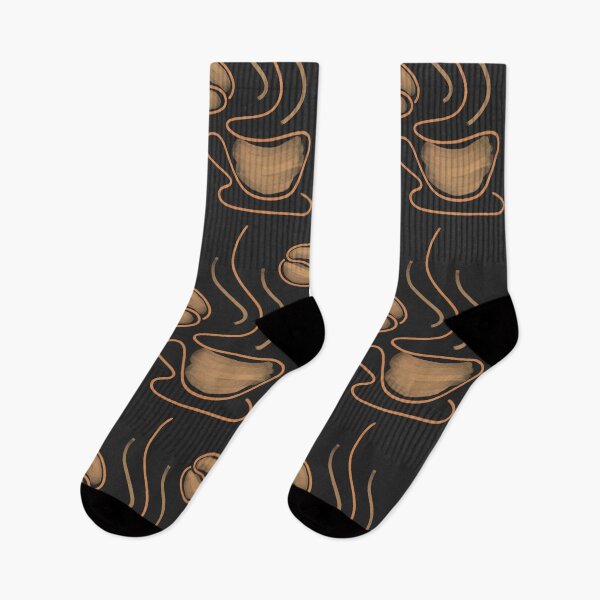 Item preview, Coffee Cup and Beans Line Art Black designed and sold by iamKaye.