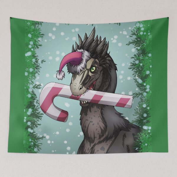 Item preview, Merry Christmas Dinosaur designed and sold by TheKohakuDragon.