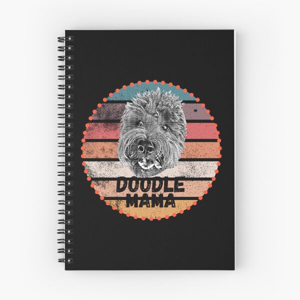 Item preview, Goldendoodle Mama / Mom Vintage Retro Sunset Diseño designed and sold by luckymooninc.