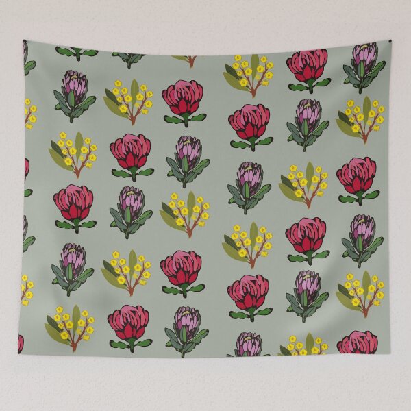 Item preview, Australiana Art Flowers designed and sold by PatchPress.