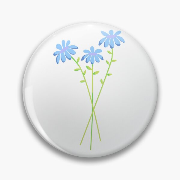 Item preview, Cute Blue Flower Trio designed and sold by LivChrisDesigns.