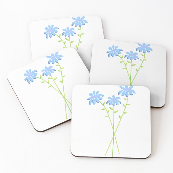 Item preview, Cute Blue Flower Trio designed and sold by LivChrisDesigns.
