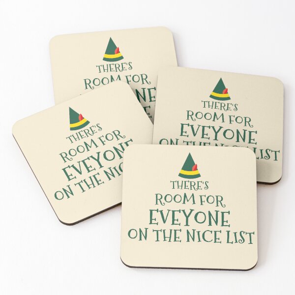Item preview, there's room for eveyone on the nicelist,elfie,elf,elves,elf funny,elf quote,elf movie quote,christmas designed and sold by cutedream.