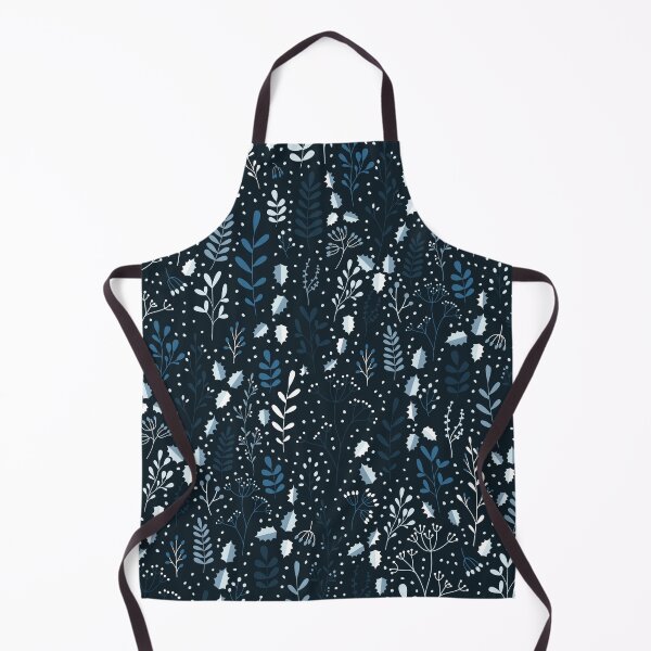 Item preview, Blue, Black, and White Winter Holiday Floral  designed and sold by Kayla Easter.