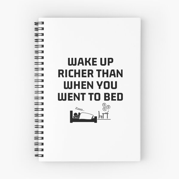 Item preview, Wake Up Richer Than When You Went To Bed Art designed and sold by PartiesPersonal.