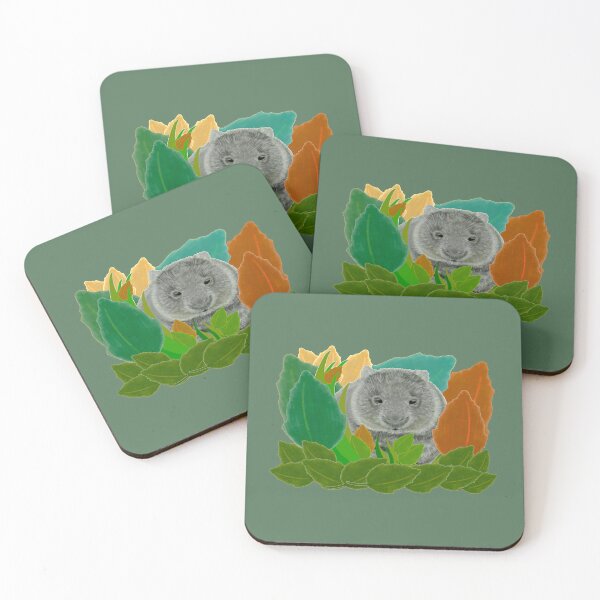 Item preview, Adorable leafy wombat  designed and sold by glowvim.