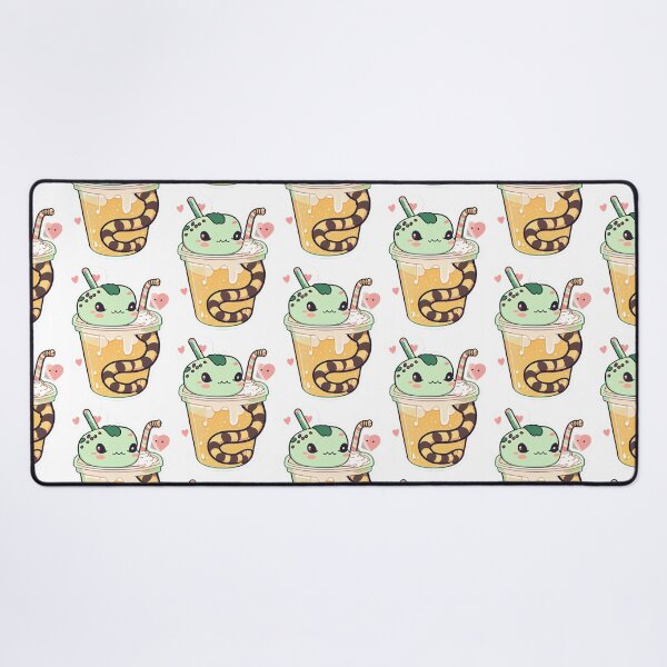 Item preview, Snake Drinking Bubble Tea Kawaii designed and sold by JigglePeek.