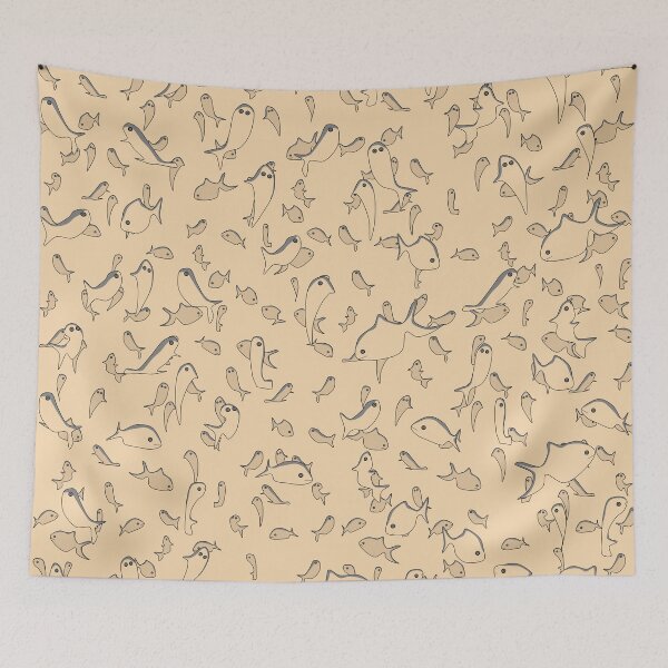 Item preview, Lots of Fish Pattern designed and sold by alburtonart.