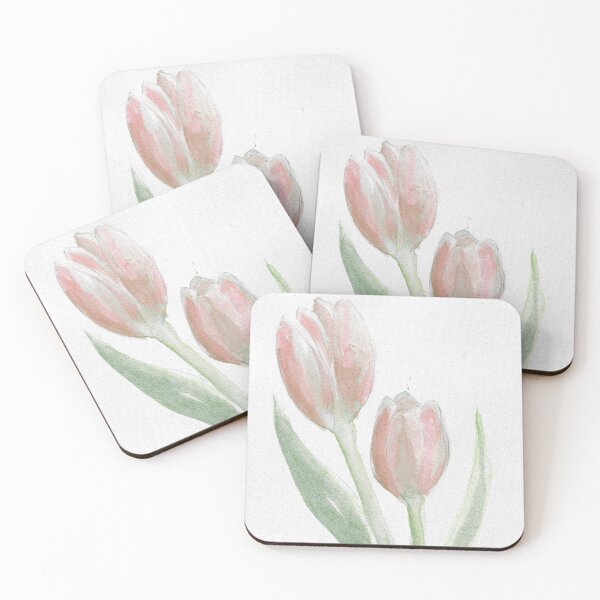Item preview, Pink Tulips Watercolor designed and sold by Katnat38.