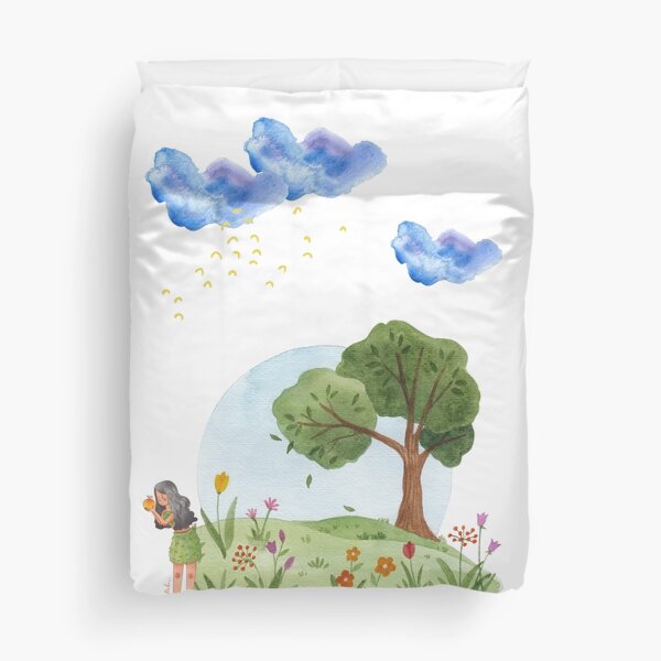 Eva in Heaven Duvet Cover