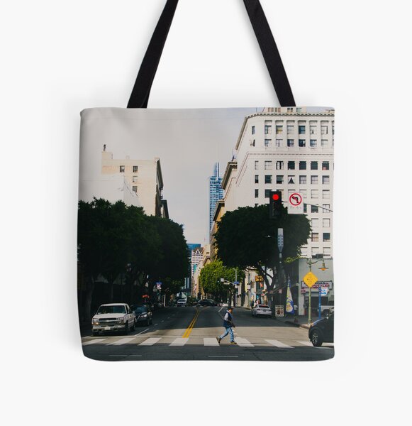 Buildings Along The Road, Rodeo Drive Tote Bag by Panoramic Images - Pixels