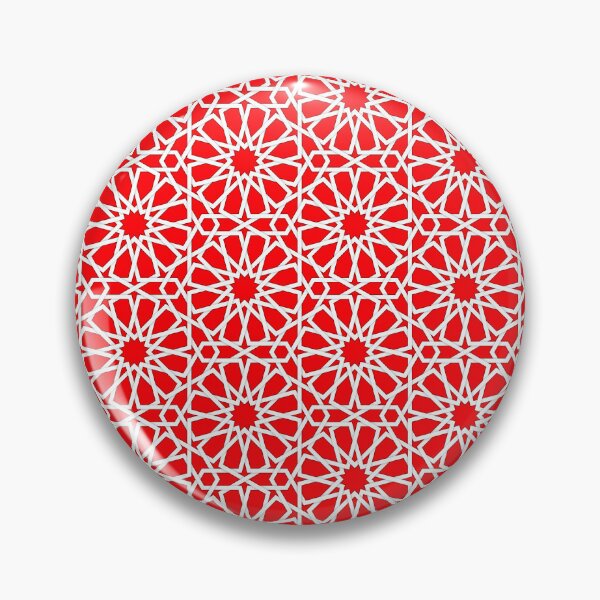 Item preview, Red and White Star Moroccan Star Pattern  designed and sold by Islanr.
