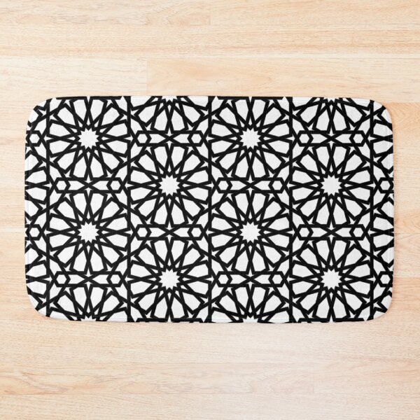 Item preview, White and Black Star Moroccan Star Pattern  designed and sold by Islanr.