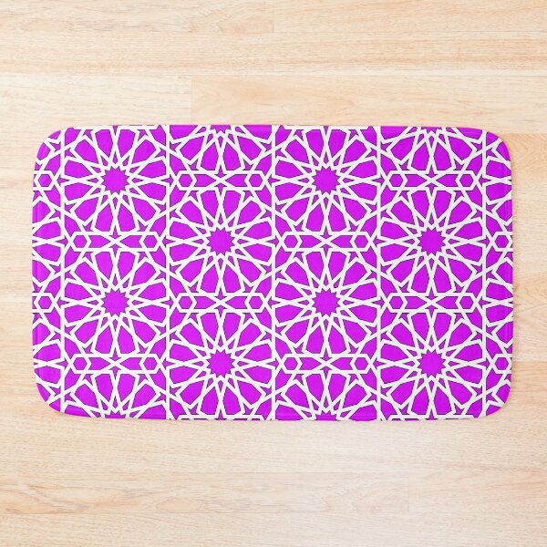 Item preview, Pink and White Star Moroccan Star Pattern  designed and sold by Islanr.