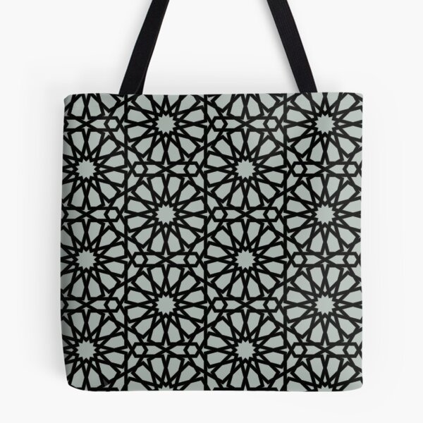 Item preview, Grey and Black Star Moroccan Star Pattern  designed and sold by Islanr.