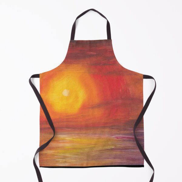 Item preview, Sun Sinking Into the Water Sunset Landscape Painting designed and sold by Aryxaba.