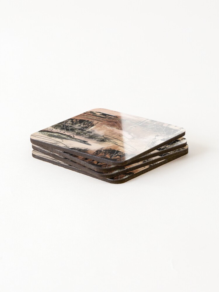 Thumbnail 4 of 5, Coasters (Set of 4), Rustic Abstract designed and sold by Printpix.