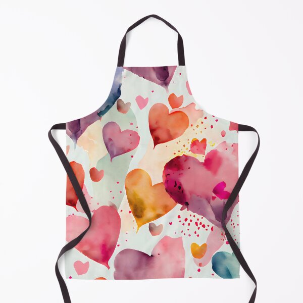 Item preview, Watercolor Valentine's Heart for Lovers Romantic Colors designed and sold by ClairesPatterns.