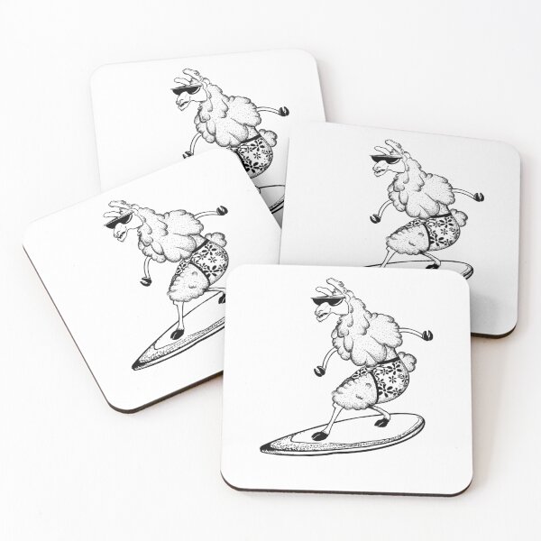 Item preview, Surfing llama designed and sold by Dani Matthews.