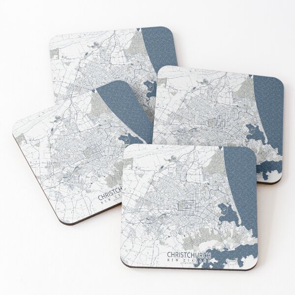 Item preview, Christchurch City Map of New Zealand - Coastal designed and sold by deMAP.