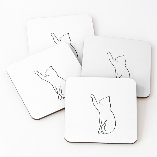 Item preview, Cat Reaching - Line Art Minimalistic designed and sold by soulsongdesign.