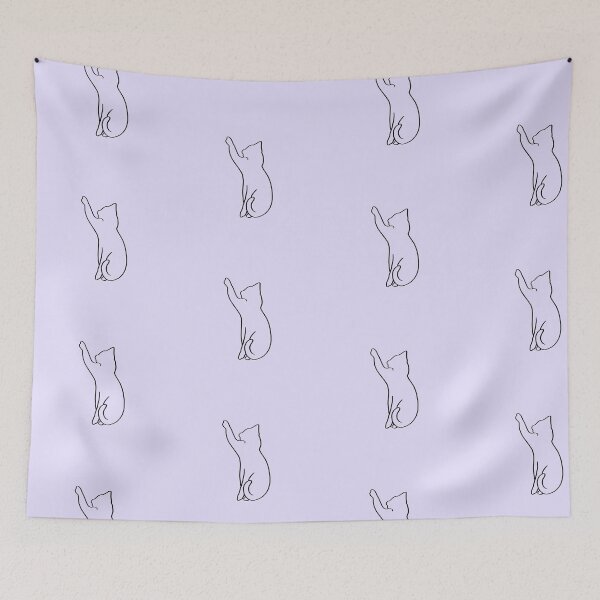 Item preview, Cat Reaching - Line Art Minimalistic designed and sold by soulsongdesign.