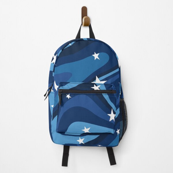 Item preview, Blue Retro Sky Stars Swirl Pattern designed and sold by trajeado14.