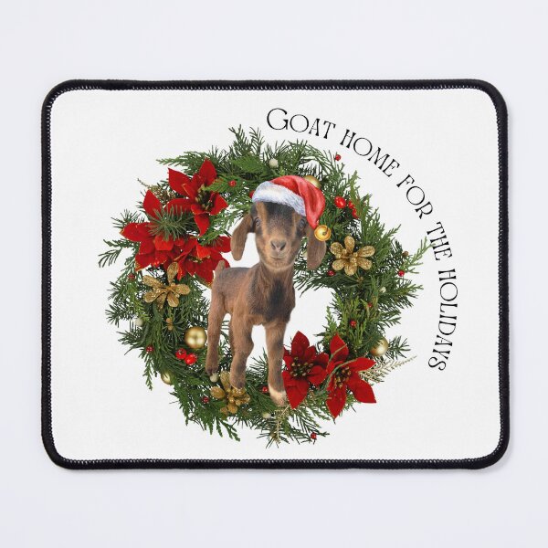 Item preview, Goat Home For The Holiday | Holiday Goats | Christmas Goats | Cute Goats | Funny Goats designed and sold by PistolRidgeFarm.