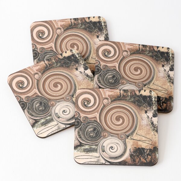 Item preview, RUSTIC SWIRL - Textured Abstract Painting designed and sold by Printpix.