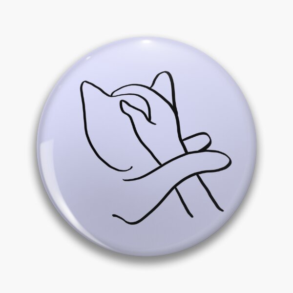 Item preview, Cat Snuggling- Arte lineal minimalista designed and sold by soulsongdesign.