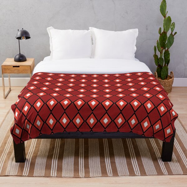 Item preview, Patrón de mosaico de rombos negros, rojos y blancos designed and sold by glowvim.