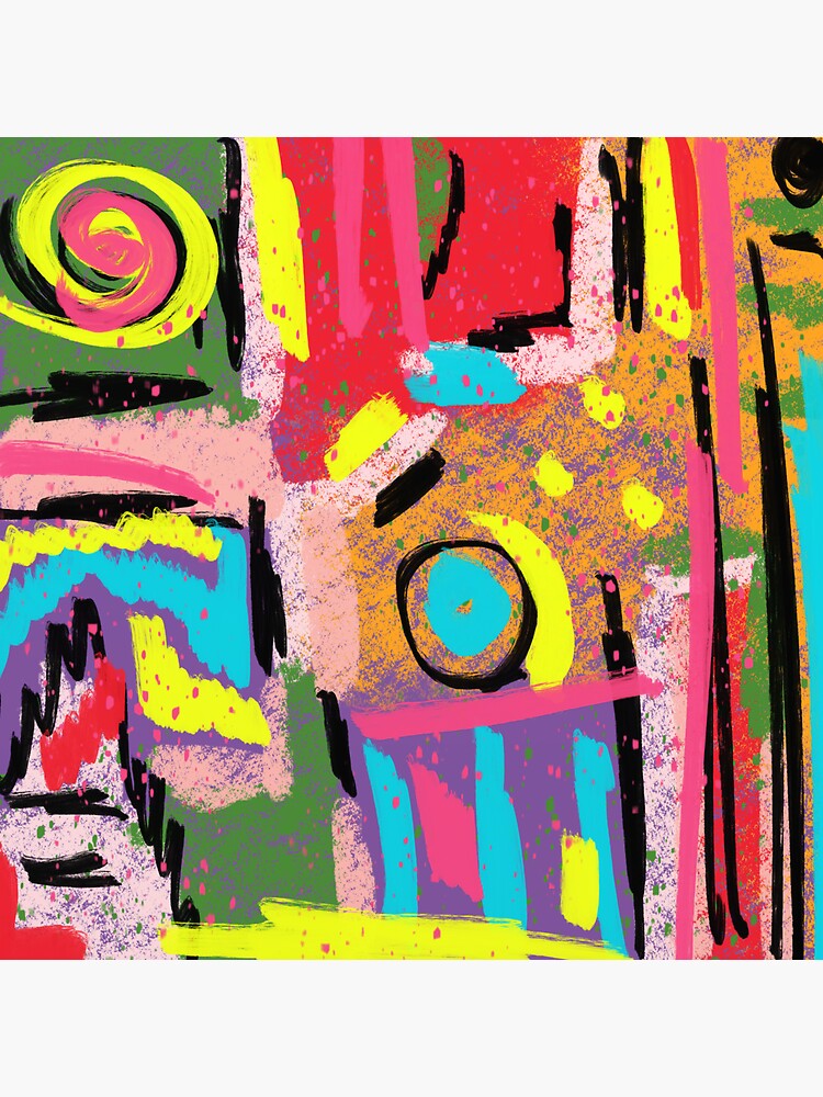 "MODERN POP ART 003" Sticker for Sale by Printpix Redbubble