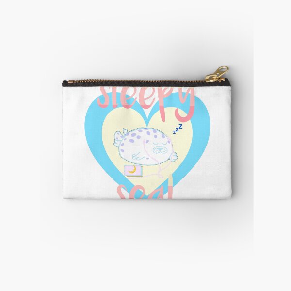 Item preview, Sleepy Seal (peach sunset blue) designed and sold by mutedhorror.
