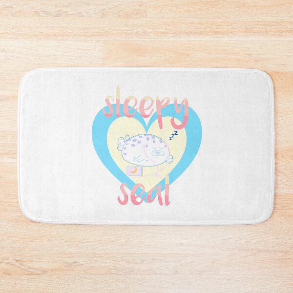 Item preview, Sleepy Seal (peach sunset blue) designed and sold by mutedhorror.
