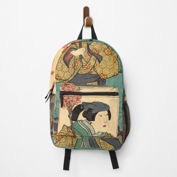 Item preview, Kimono Print by Utagawa Kunisada Japanese Edo period art woodblock stamp print vintage antique art oriental decoration designed and sold by Novel-ty.