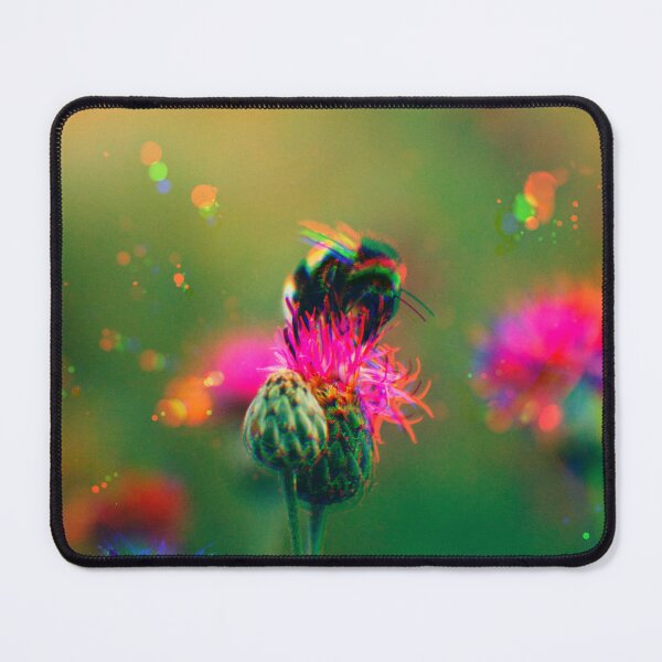 Item preview, Psychedelic Bumblebee On Pink Flower designed and sold by Stonio.