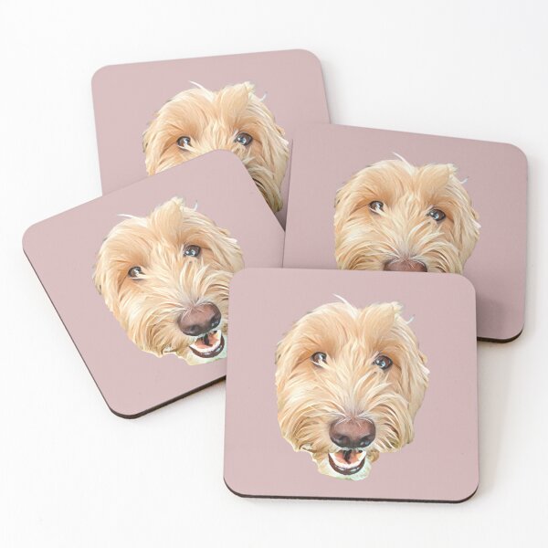 Item preview, Cute and Happy Goldendoodle Doodle Dog designed and sold by luckymooninc.