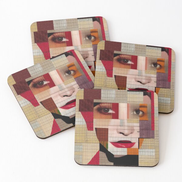 Item preview, Patchwork Collage of an Unknown Woman designed and sold by DesignerKin.