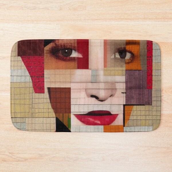 Item preview, Patchwork Collage of an Unknown Woman designed and sold by DesignerKin.
